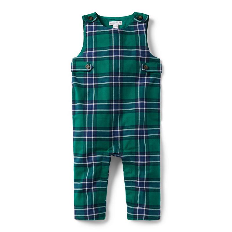 Baby Plaid Twill Overall - Janie And Jack